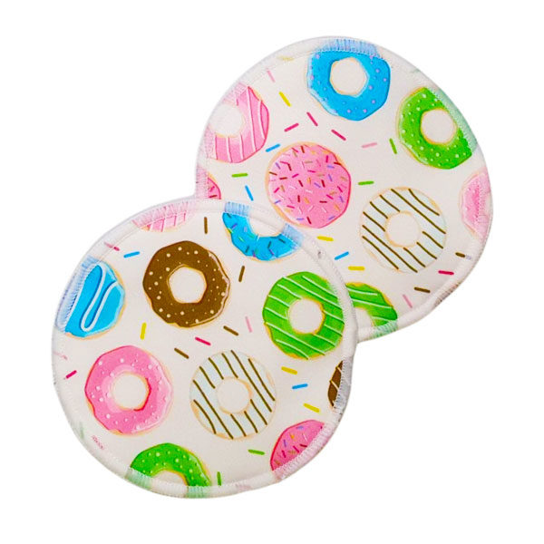 Reusable breast pads donut print